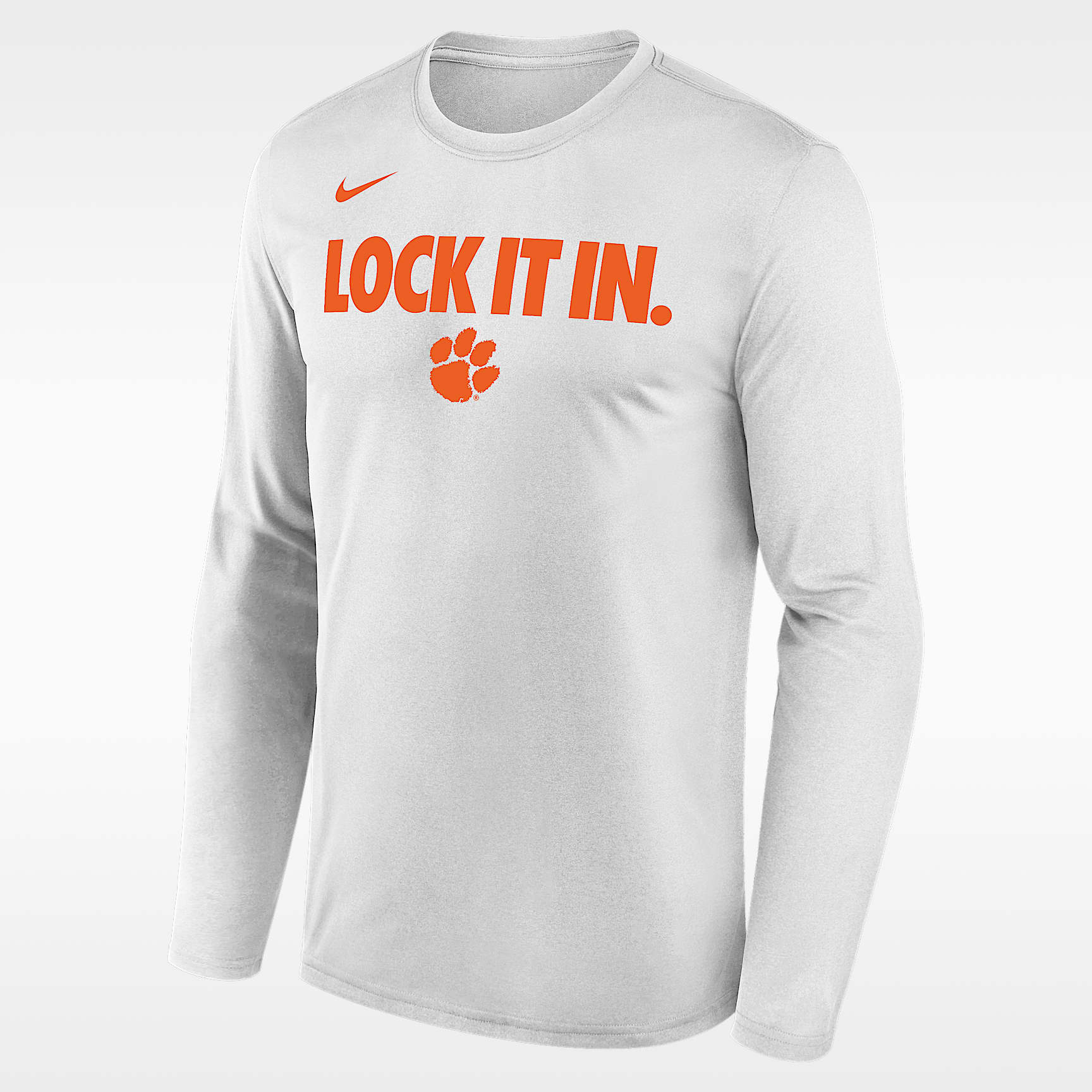 Clemson 2026 On-Court Bench Men's Nike Dri-FIT College Long-Sleeve